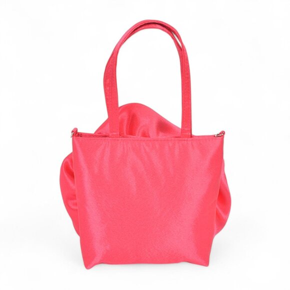 BNWT Brand New Flower Satin Top Handle Swing Bag Crossbody Clutch Bag - Picture 3 of 6